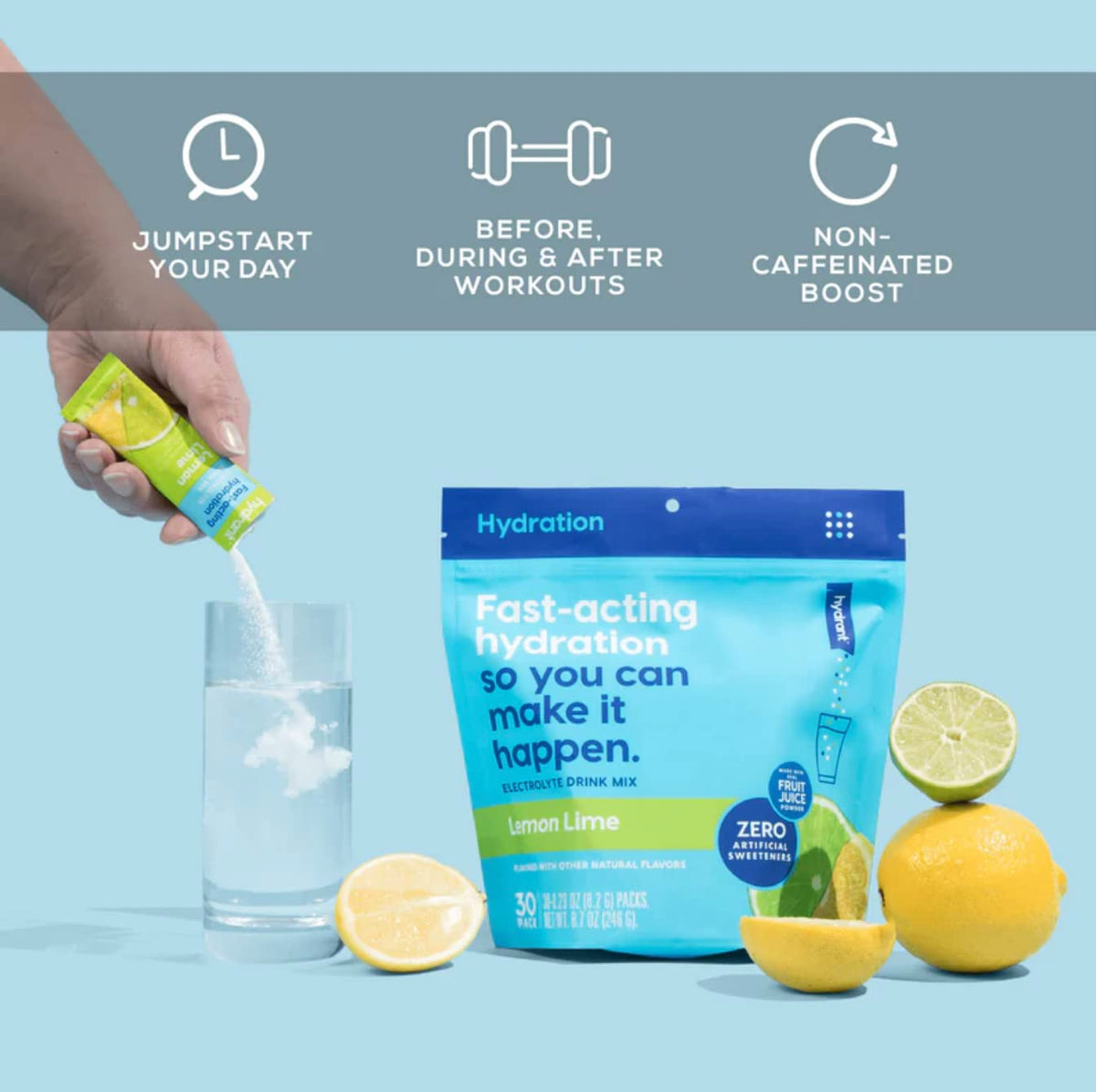 HYDRANT Hydrate, Individual Hydration Electrolyte Powder Stick
