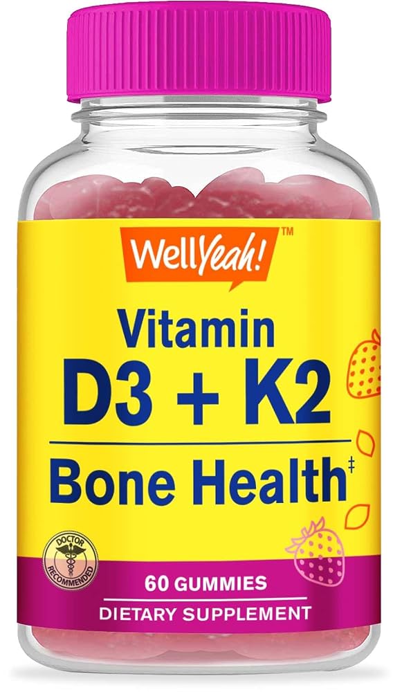 WellYeah Vitamin D3 + K2 Gummies Bone Support - 60 Gummies