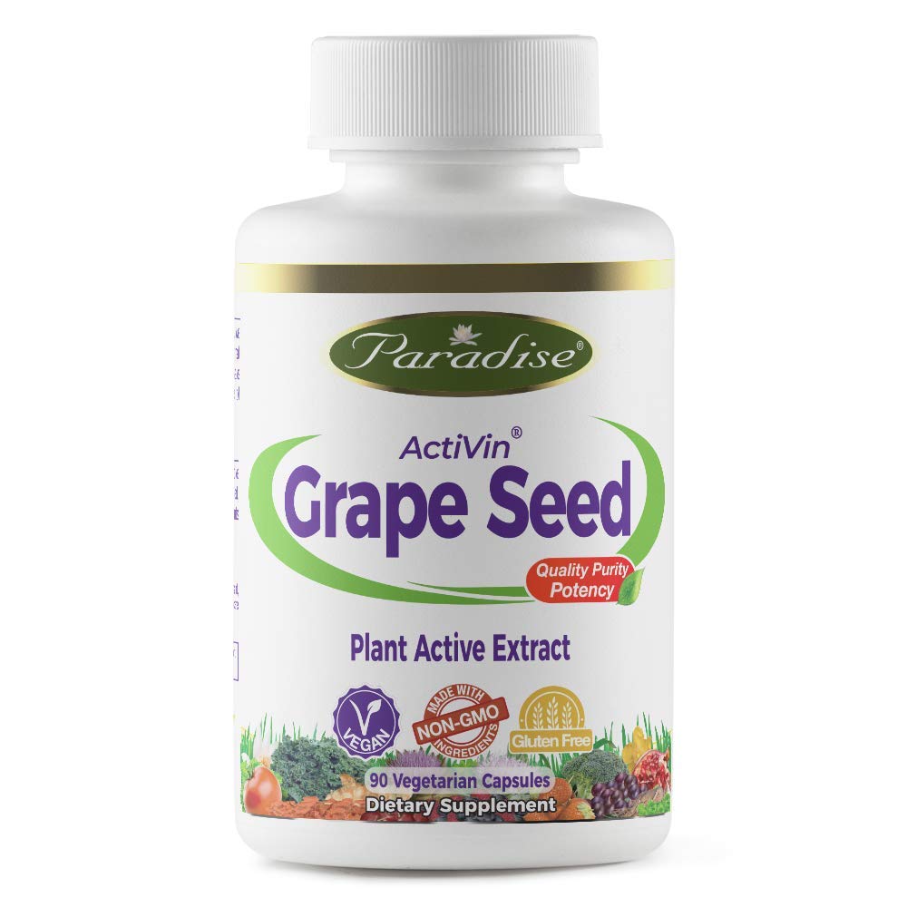 Paradise Herbs Activin Grape Seed with Amla - 90 Vegetarian Capsules