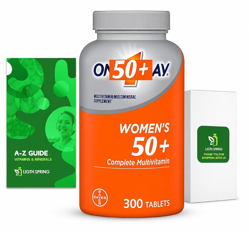 LightSpring Women's 50+ Multivitamin - 300 Tablets