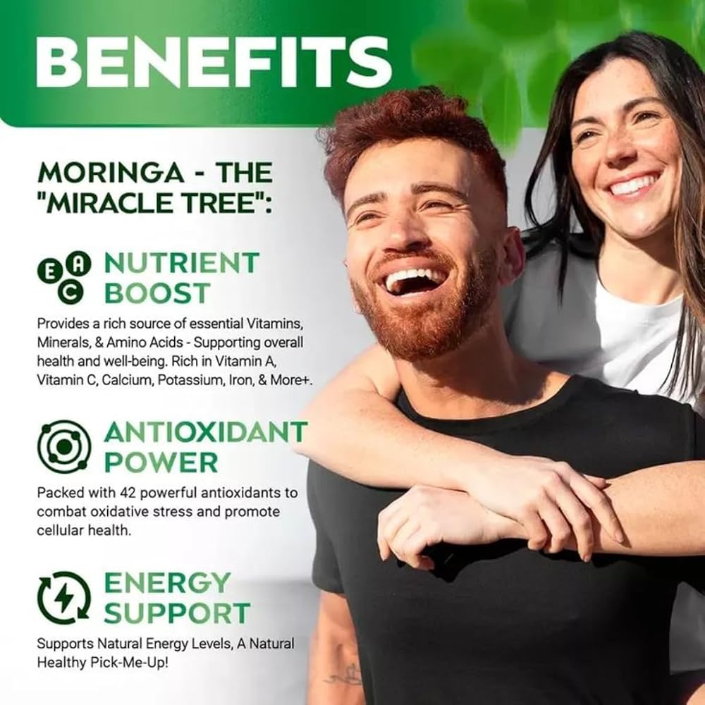 Morsan Healthcare Organic Moringa Capsules - 240 Vegan Capsules - image 5