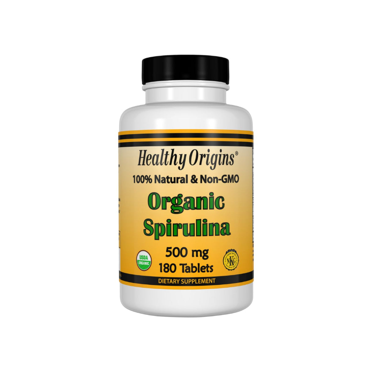 Healthy Orgins Organic and Kosher Spirulina Tablets, 500 mg