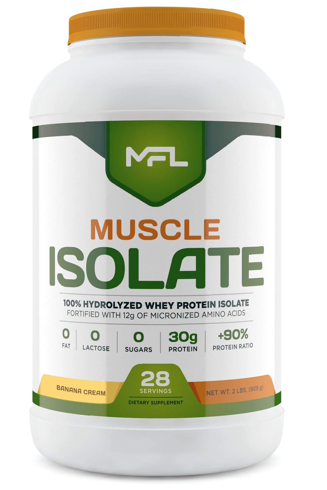 MUSCLE FOOD LABS MFL 100% Isolate Protein l 30g of Protein l 12g