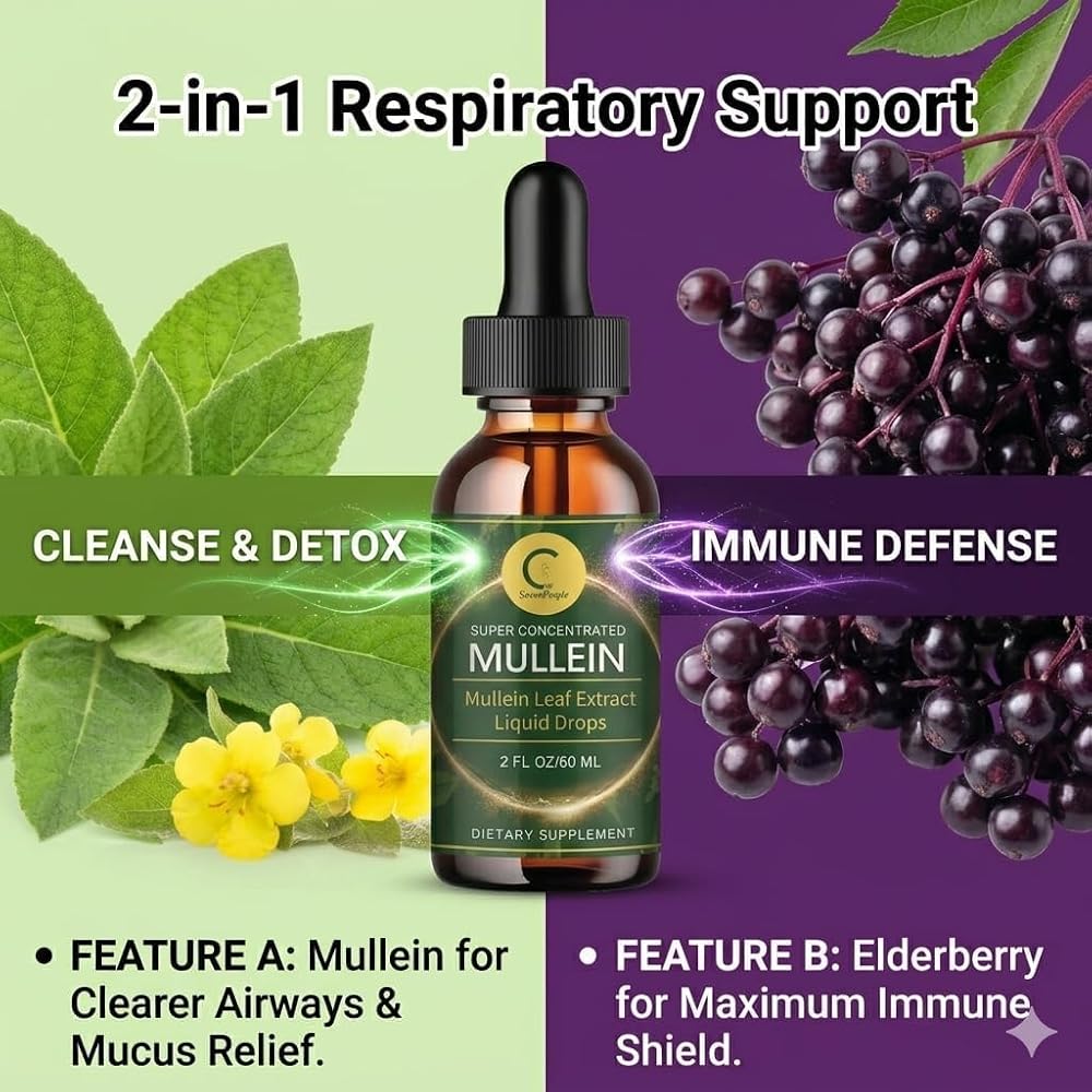 GPGP GreenPeople Mullein Leaf Extract Drops for Lungs