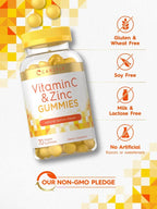Carlyle Vitamin C and Zinc Gummies Immune Support - 70 Count - image 4