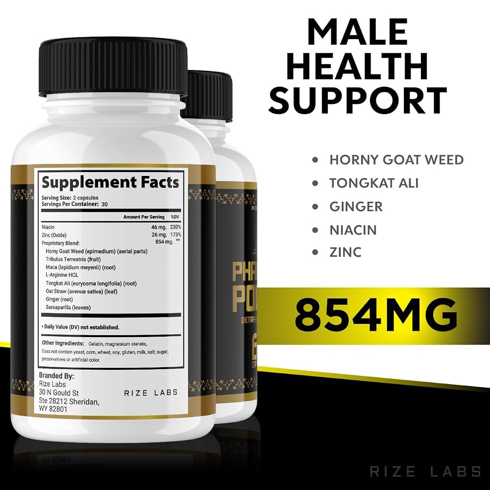 rize labs Pharaoh Power Supplement - 300 Capsules - image 8