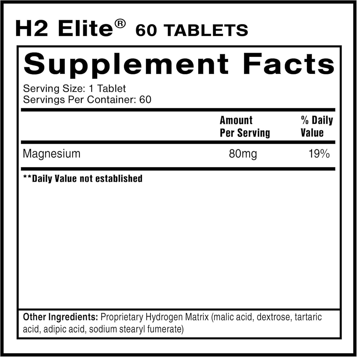 Quicksilver Scientific H2 Elite Molecular Hydrogen Tablets - 60 Count - image 2
