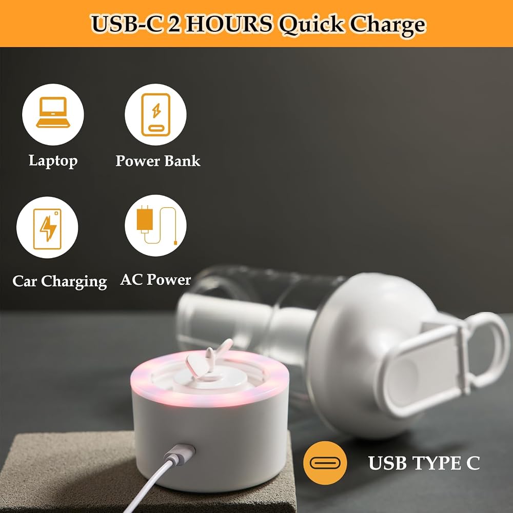 JOTER & LIBEAR Electric Protein Shaker Bottle 25 oz - Pink - image 2