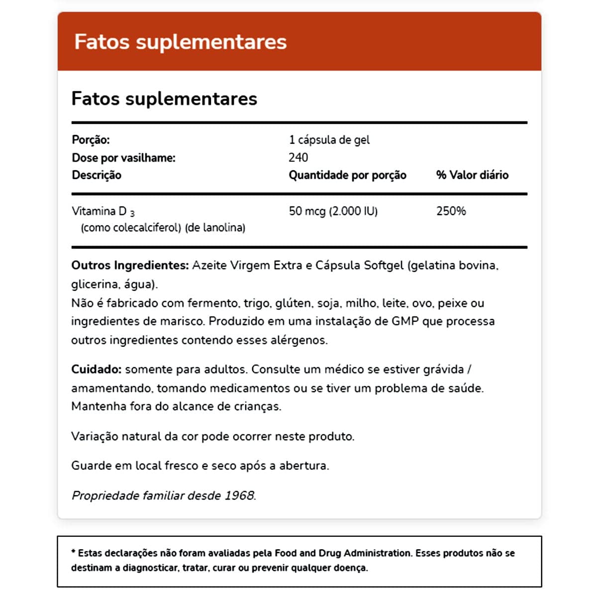 NOW Vitamin D-3 2000 IU - 240 Softgels - image 3