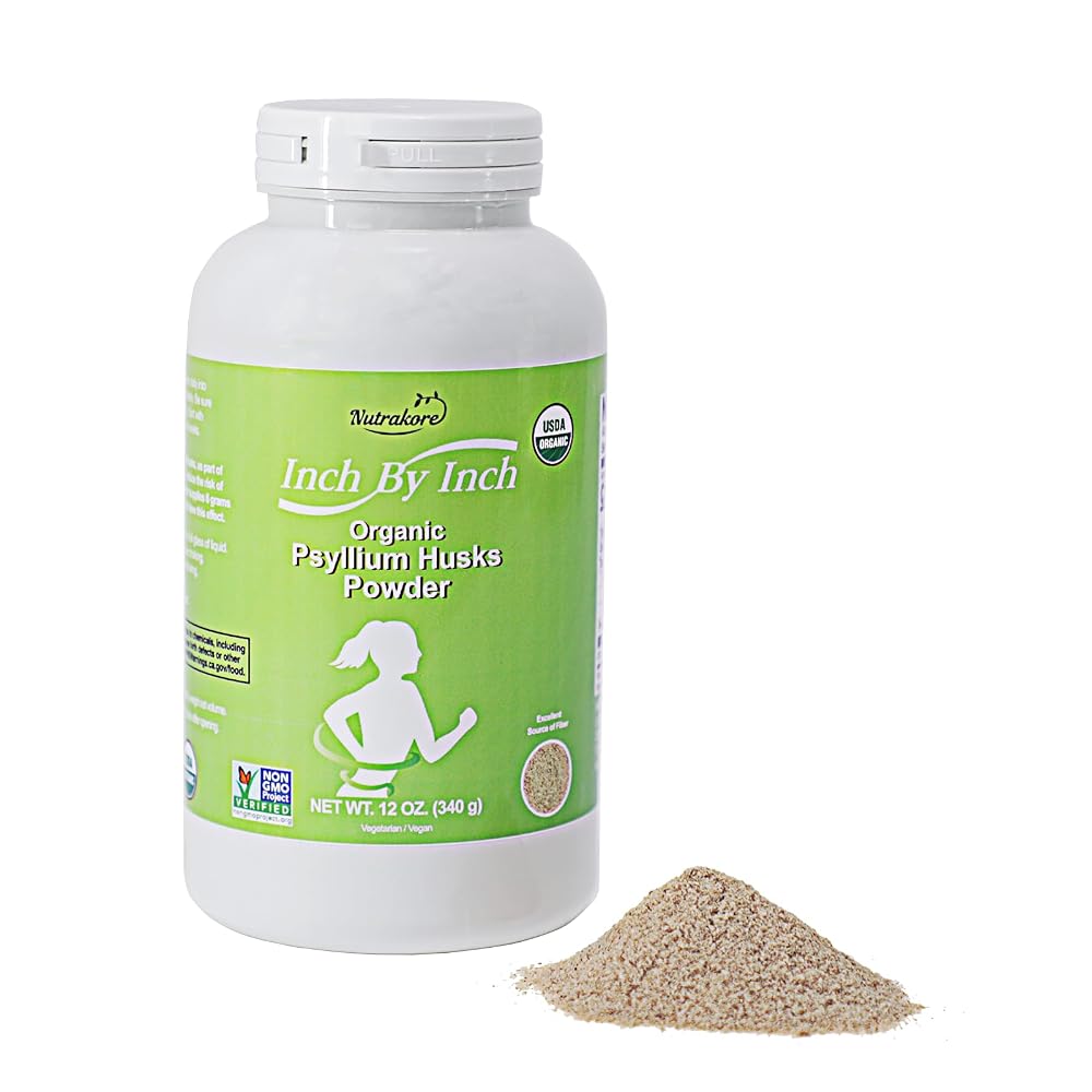 Nutrakore Inch by Inch Organic Psyllium Husk Powder - 12 oz - image 3