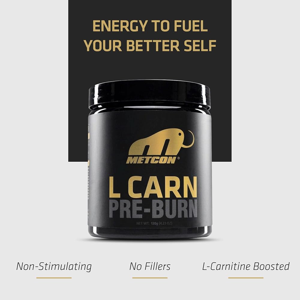 MetCon L-Carn Pre Burn Non-Stimulant Fat Burner - 120g - image 5