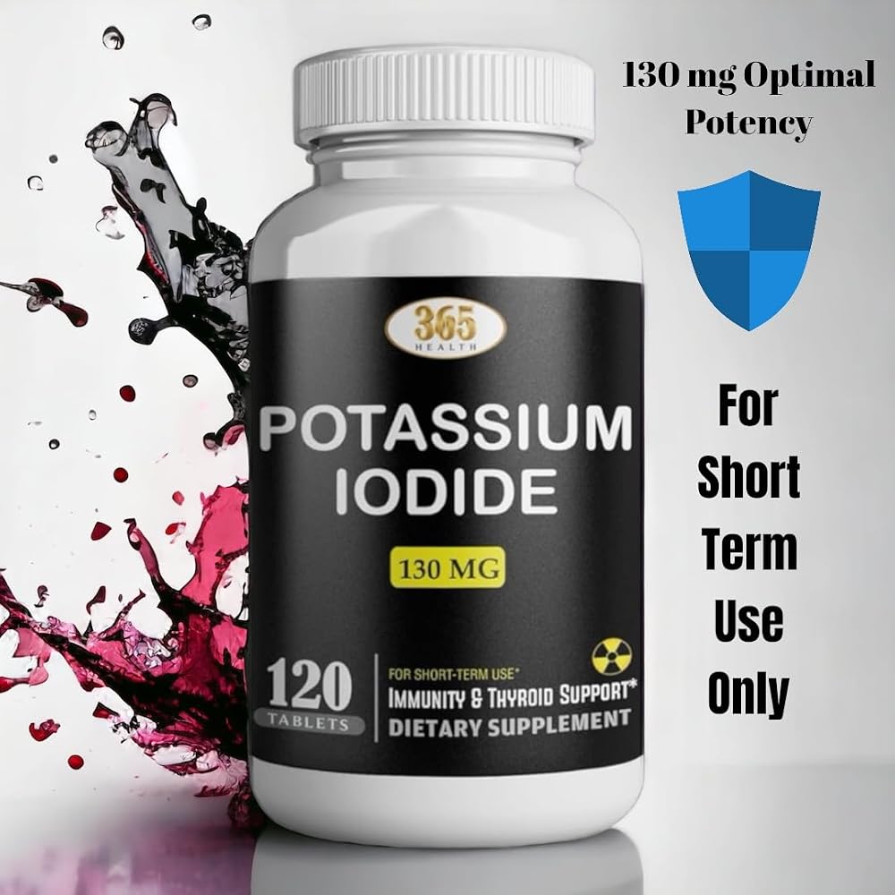 HEALTH LFE Potassium Iodide 130 mg Tablets - 120 Count - image 6