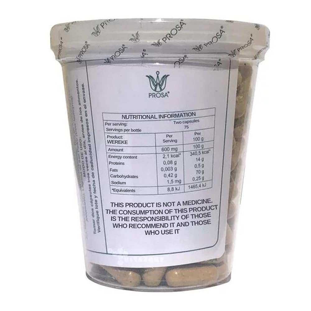 Margarita Wereke Prosa Herbal Supplement - 150 Capsules - image 3