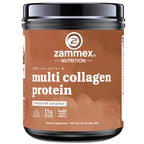 Zammex Multi Collagen Peptides Protein Powder Chocolate - 1 lb