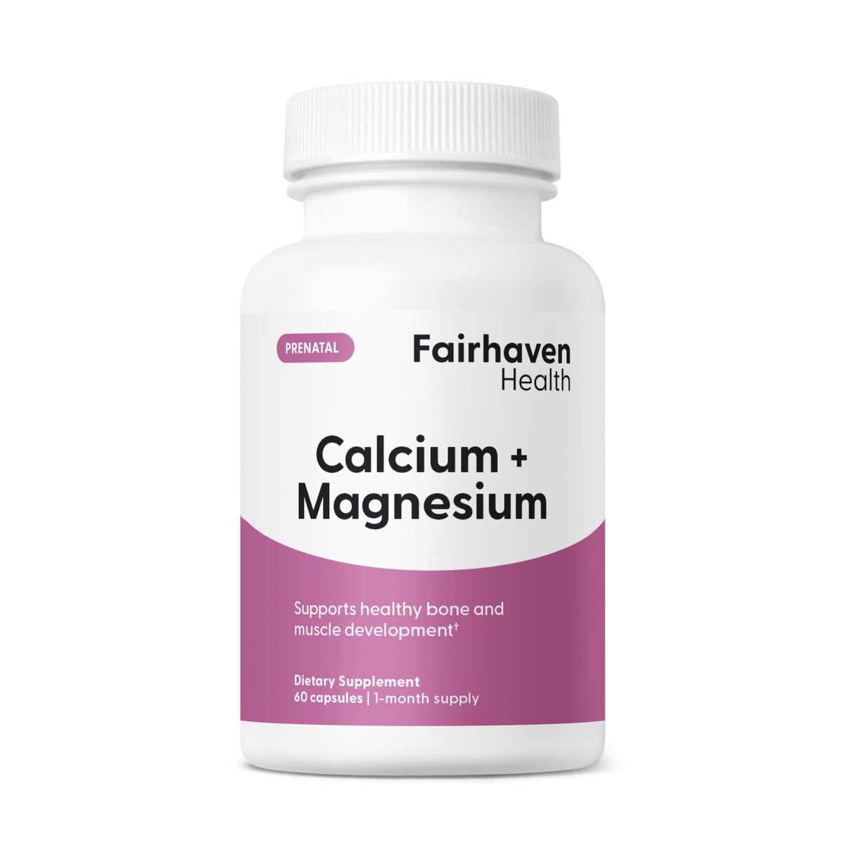 Fairhaven Health Calcium & Magnesium Supplement - 60 Capsules