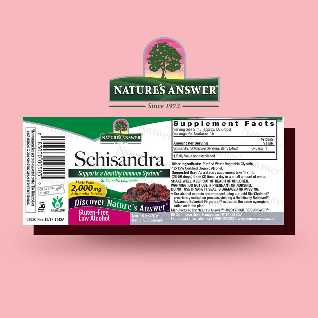 Nature's Answer Schisandra Berry Extract Liquid - 1 Fl Oz - image 2