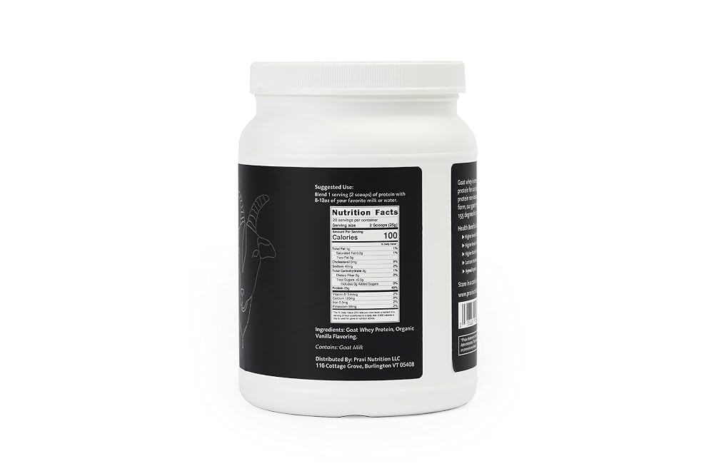 Pravi Nutrition Grass-Fed Goat Whey Protein Powder - 20 Servings - image 3