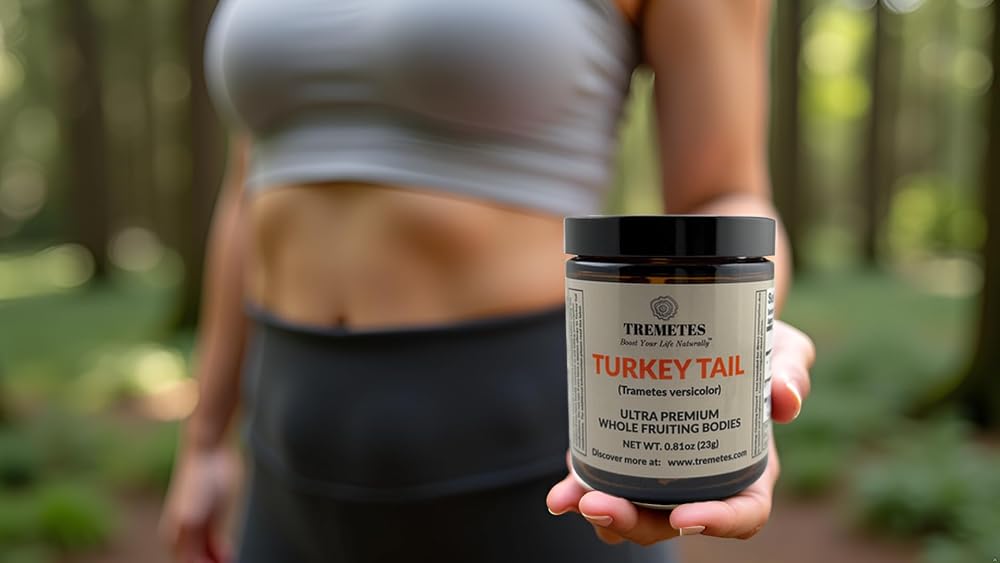 Tremetes Turkey Tail Mushroom Fruiting Body - 8oz Jar - image 2