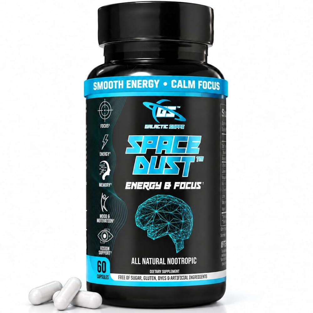 GALACTIC SUPPS Space Dust Nootropic Brain Supplement for Focus & Energy