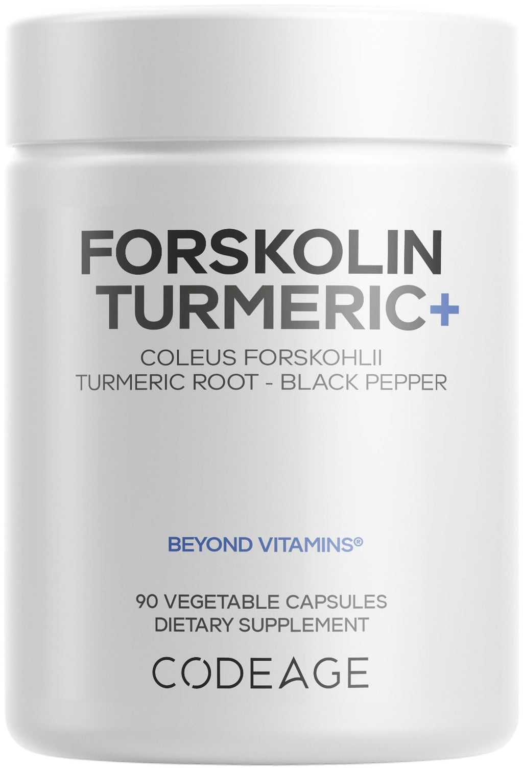 Codeage Forskolin Turmeric 95% Curcuminoids with BioPerine - 90 Capsules