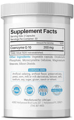 LifeCaps CoQ10 200mg - Ultimate CoQ10 - Ultra High Absorption Q10