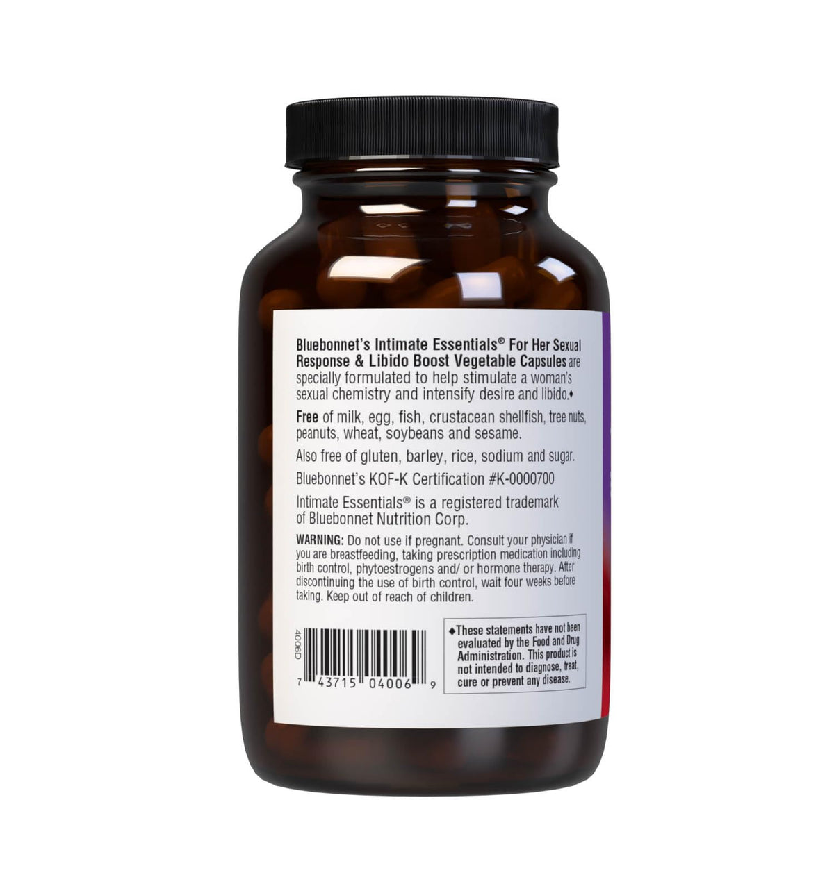 BlueBonnet Intimate Essentials for Her Sexual Response & Libido - 60 Capsules - image 3