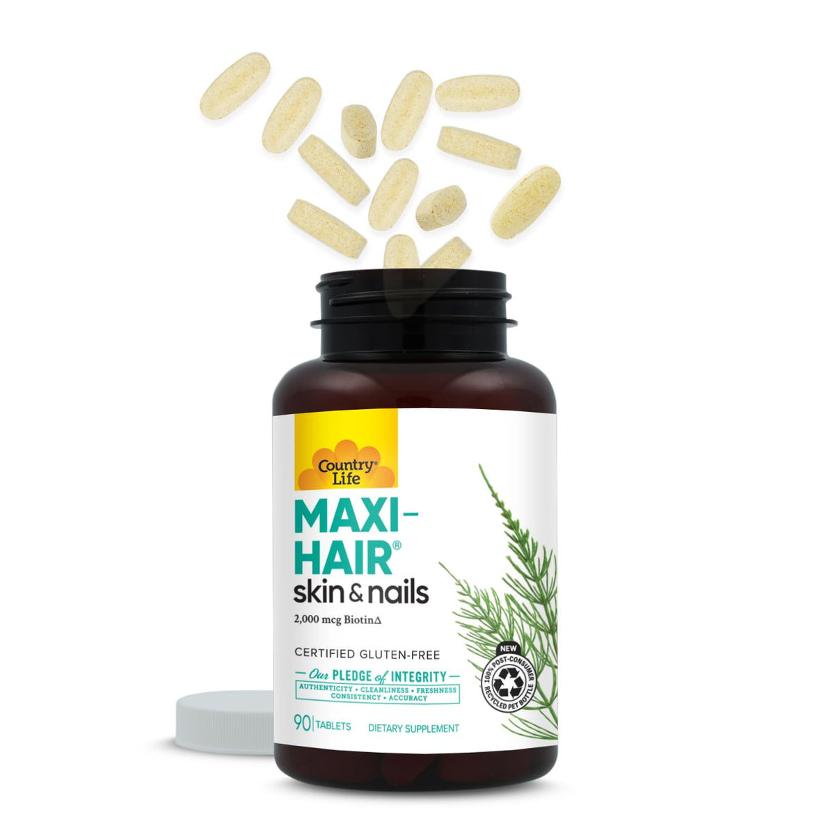 Country Life Maxi-Hair Biotin 2000 mcg - 90 Tablets - image 9