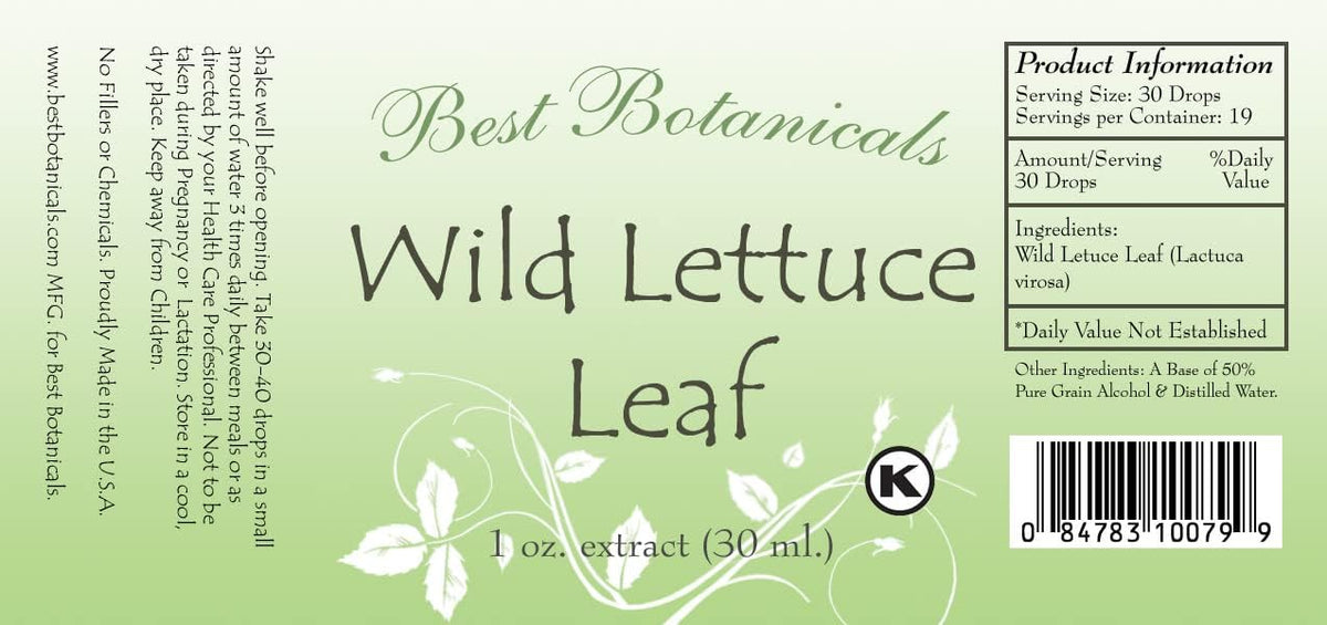 Best Botanicals Wild Lettuce Leaf Extract - 1 Fl Oz - image 5