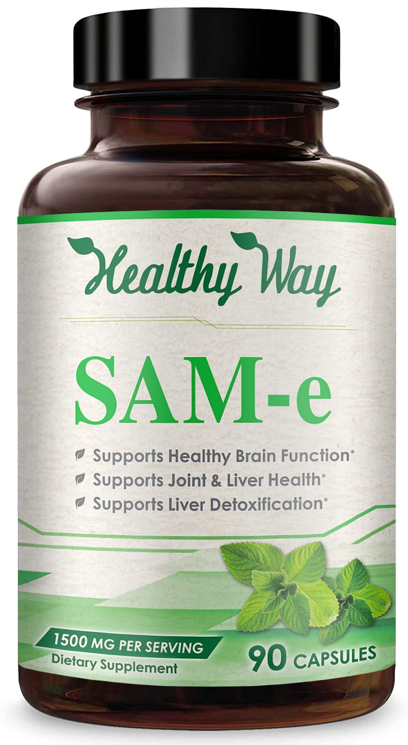 HealthyWayRx SAM-e 1500mg Supplement - 90 Capsules