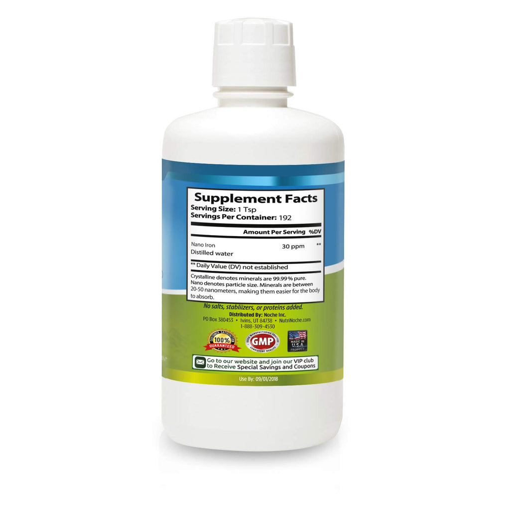 NutriNoche Colloidal Liquid Iron Supplement - 30 ppm - Colloidal