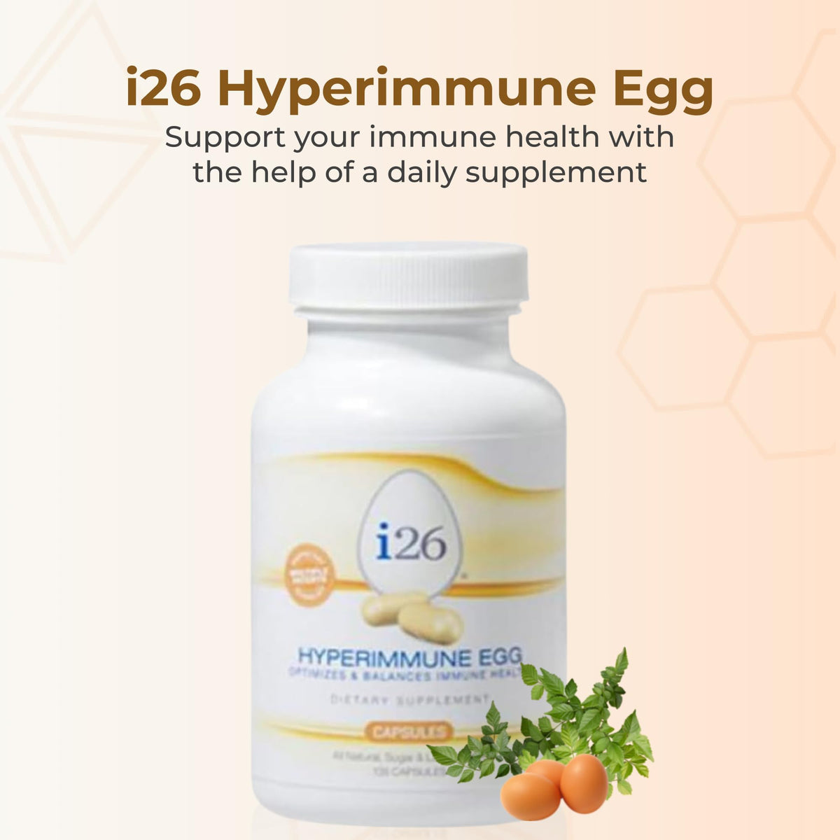 Youngevity i26 Hyperimmune Egg Immune & Digestive Support - 135 Capsules - image 2