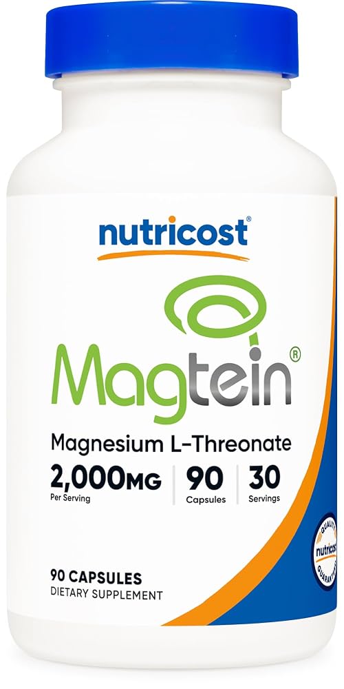 Nutricost Magtein Magnesium L-Threonate 2000mg - 90 Capsules