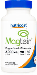 Nutricost Magtein Magnesium L-Threonate 2000mg - 90 Capsules