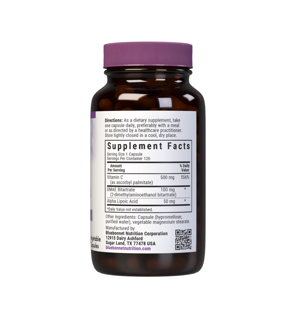 BlueBonnet Age-Less Skin Formula Vitamin C - 120 Capsules - image 2