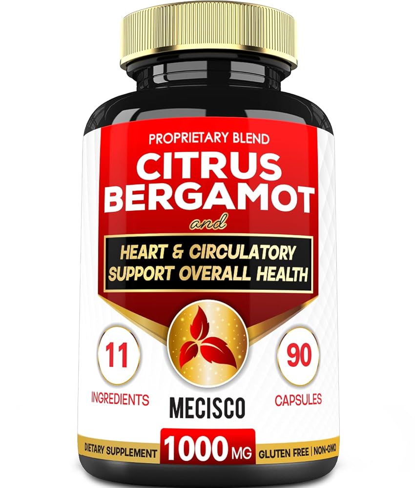 Mecisco Citrus Bergamot 1000mg Heart Health Support - 90 Capsules