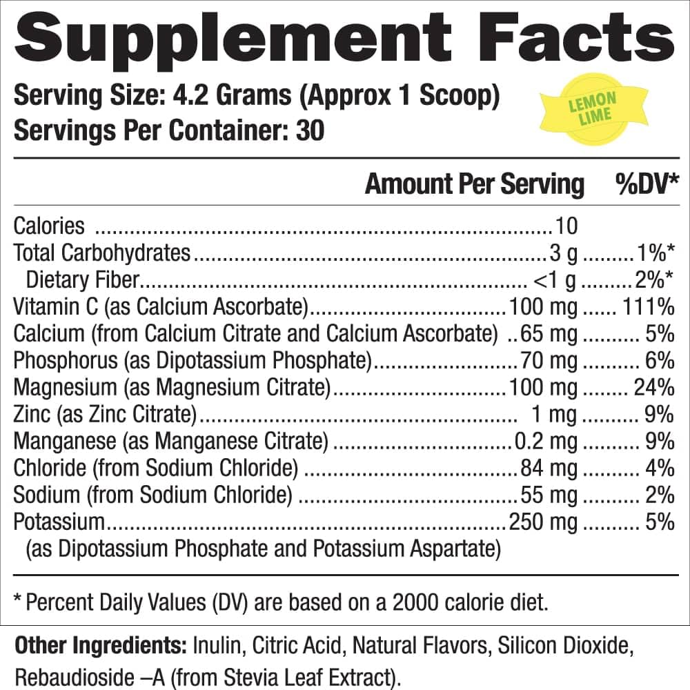 Grow Young Fitness Hydration Powder - Premium Electrolyte Mix