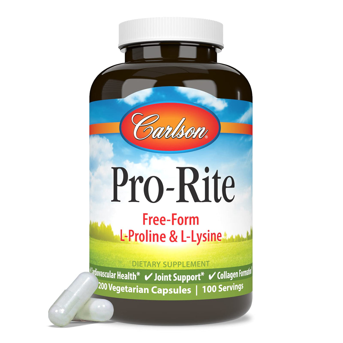 Carlson - Pro-Rite, Free-Form L-Proline & L-Lysine