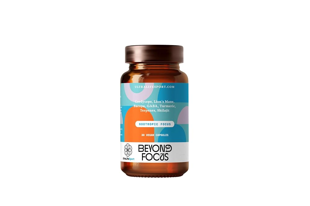 Ultra Life Sport Beyond Focus Organic Mushroom Supplement - 30 Capsules