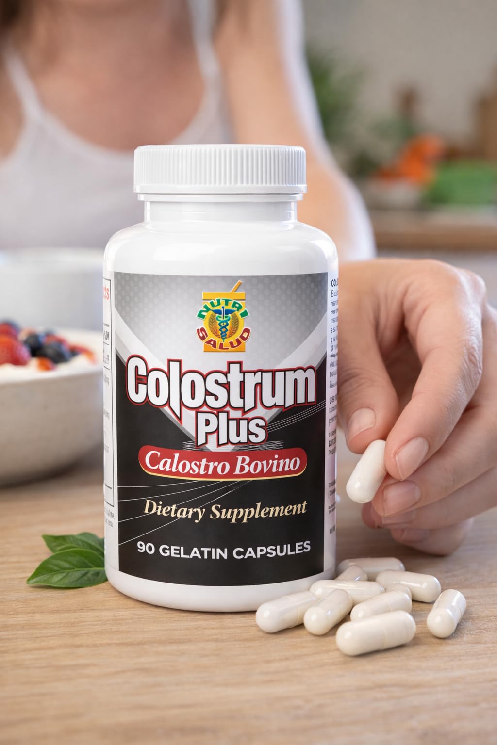 Nutrisalud Products Bovine Colostrum Capsules - 90 Count - image 3