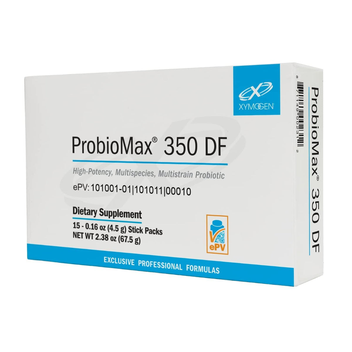 XYMOGEN ProbioMax 350B Probiotic Powder - 15 Stick Packs
