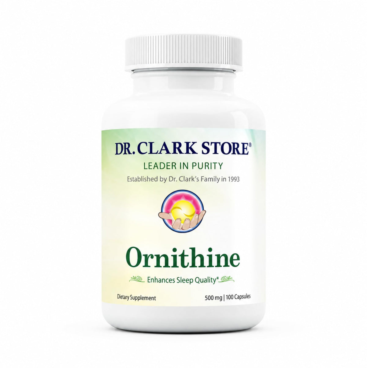 Dr Clark Ornithine 500mg Dietary Supplement - 100 Capsules