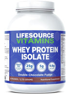 LifeSource Vitamins Grass-Fed Whey Isolate Double Chocolate - 6 lb