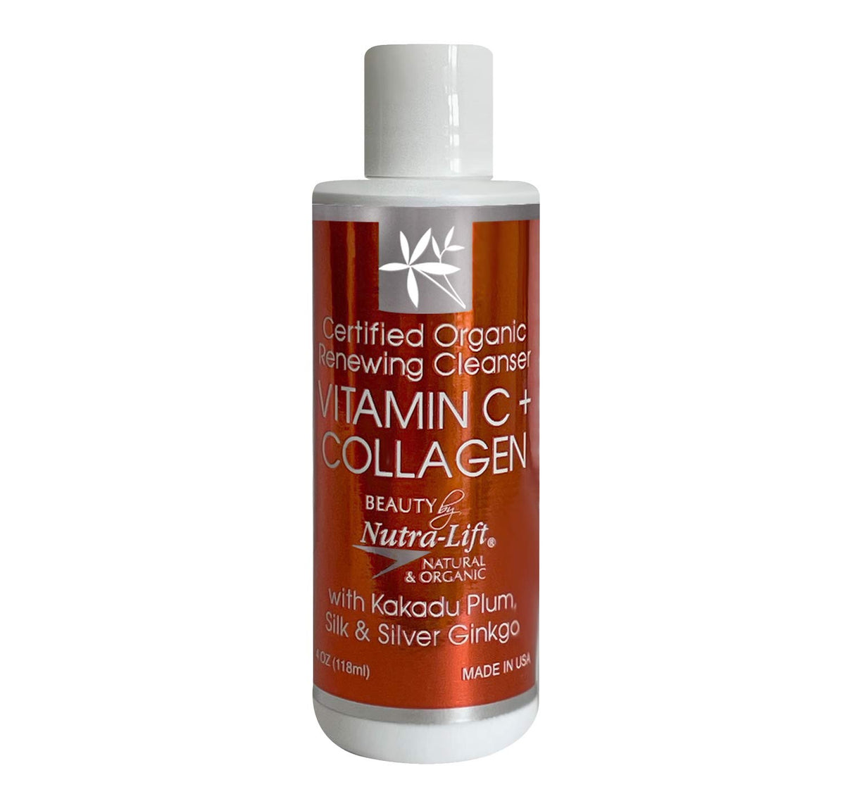 Nutra-Lift Vitamin C + Collagen Organic Renewing Cleanser - 1 oz