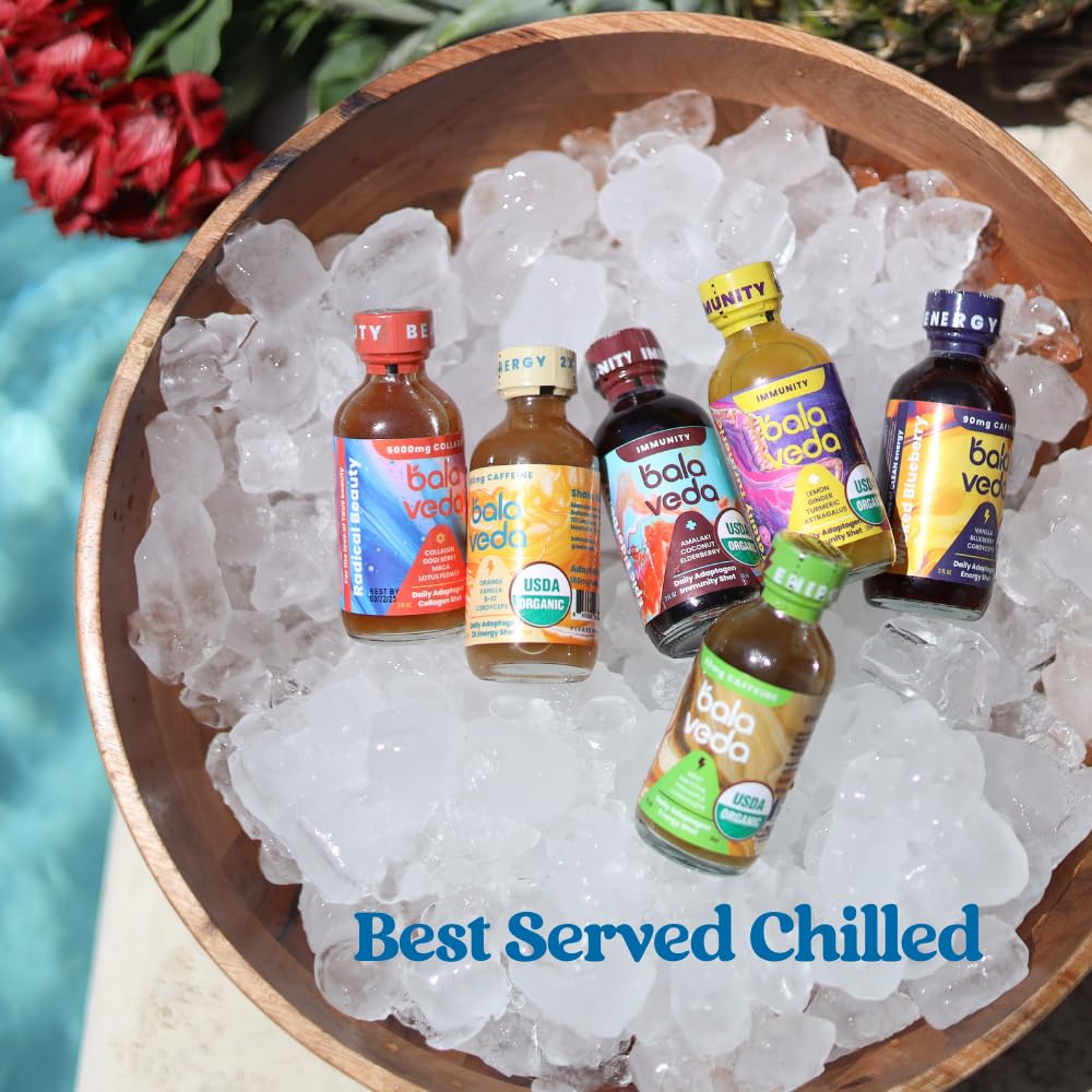 Balaveda Organic Wellness & Energy Shots Variety Pack