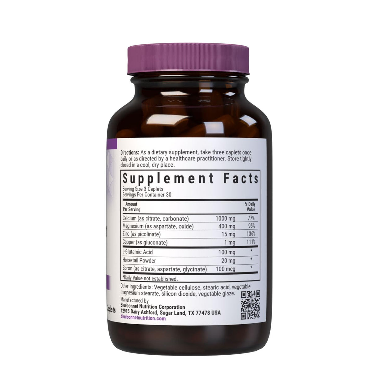 Bluebonnet Bluebonnet Calcium Magnesium Zinc Caplets