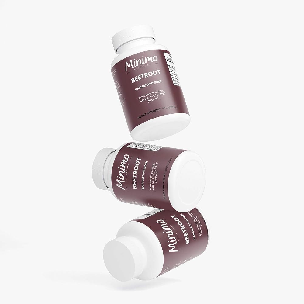 Minimo Nutrition Organic Beetroot Powder - 60 Capsules - image 5