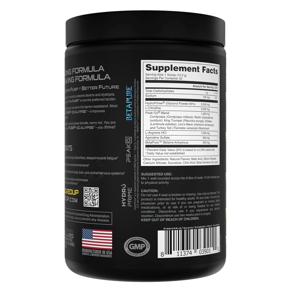Bucked Up Pump-ocalypse Tropical Nitric Oxide Booster - 12.9 oz - image 5
