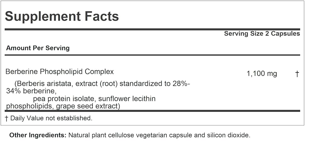 ANDREW LESSMAN Berberine Phospholipid Complex Capsules - Barberry