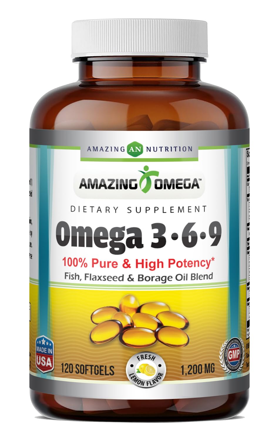 Amazing Nutrition Omega 3.6.9 1200 mg - 120 Softgels