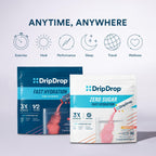 DripDrop Hydration - Zero Sugar Electrolyte Powder Packets Keto